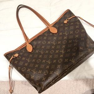 ✨❤️ Louis Vuitton Monogram Neverfull MM Red Interior